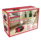SuperLand Suction Cup Tug Dog Ball product packaging and toy unboxed
